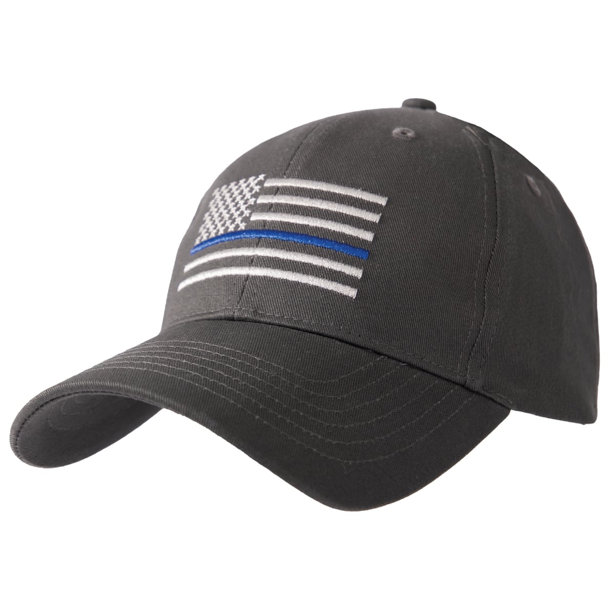 20996 Thin Blue Line Flag Low Profile Cap, Grey
