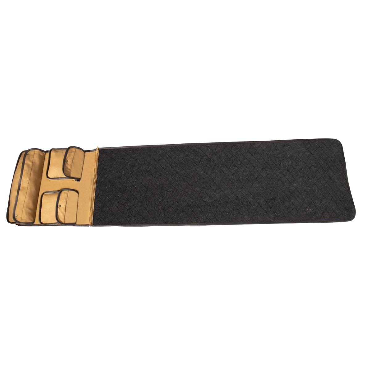 21547 Canvas Cleaning Mat with Pouches, Coyote Brown