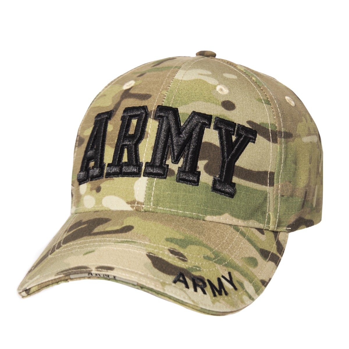 21931 Deluxe Army Embroidered Low Profile Insignia Cap, MultiCam