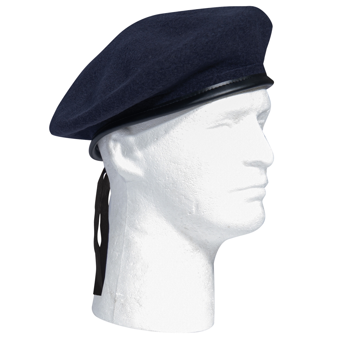 21941 Wool Monty Beret Hat, Navy Blue - Small