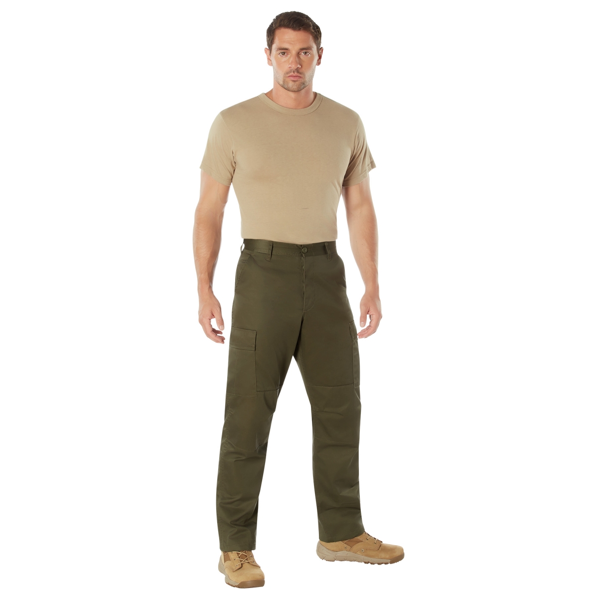 22451 Men Tactical Battle Dress Uniform Pants, Ranger Green - Medium