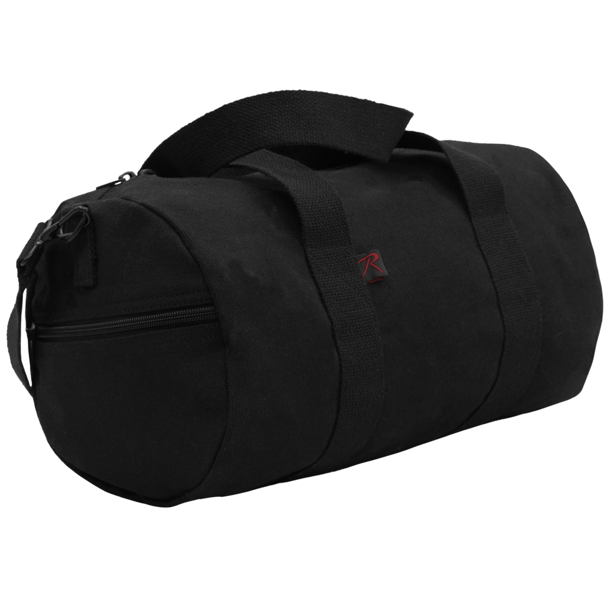 22481 Canvas Shoulder Duffle Bag, Black - 15 in.