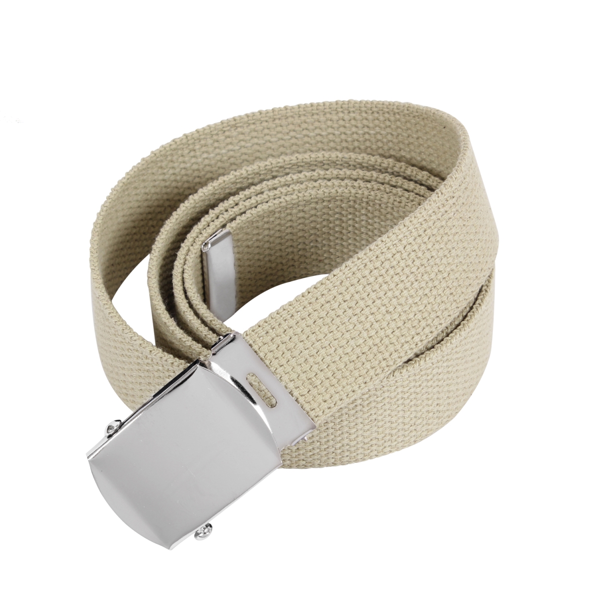 2868 54 in. Long Web Belts, Khaki & Chrome