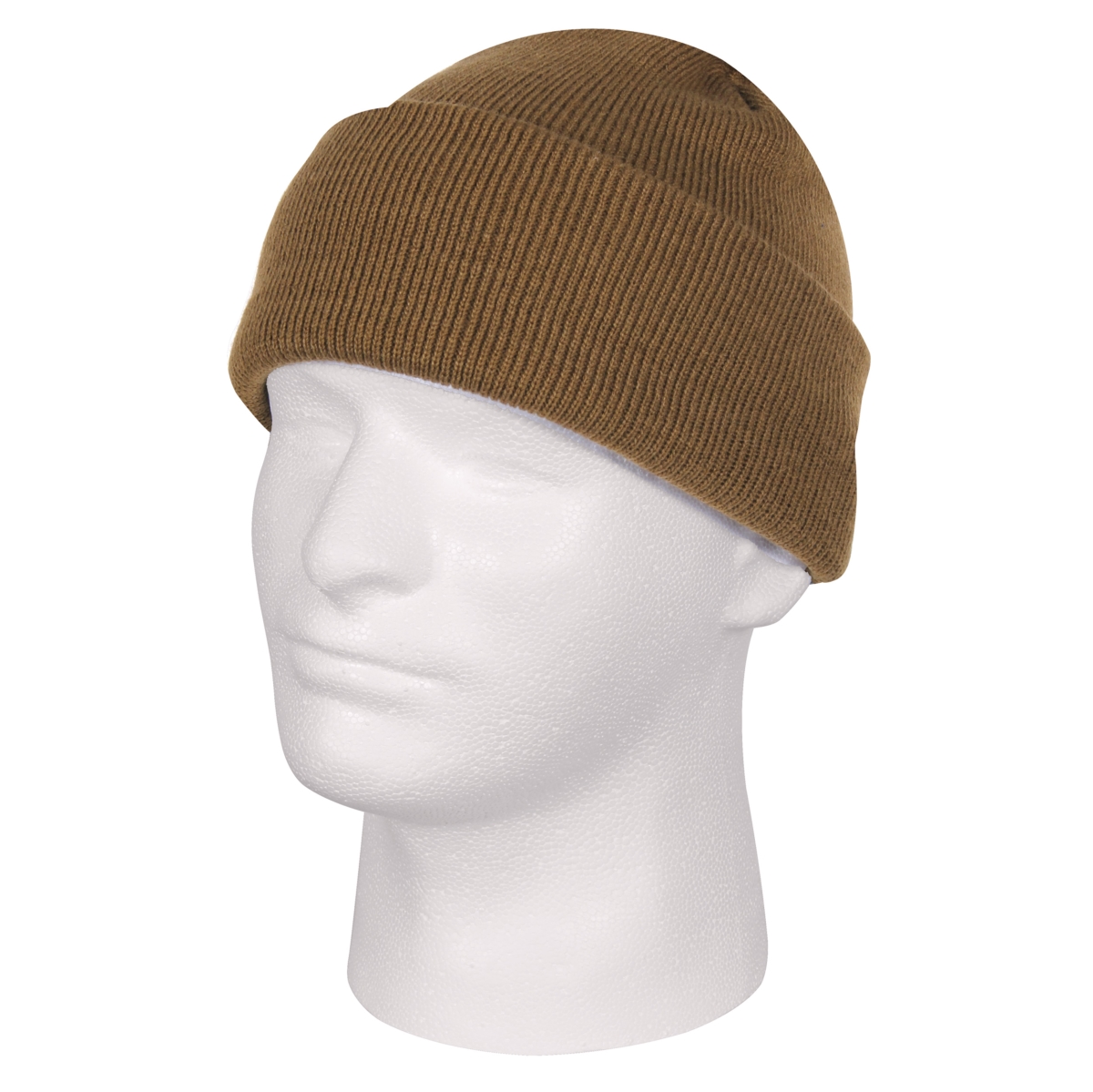 14478 Deluxe Fine Knit Watch Caps, Coyote Brown