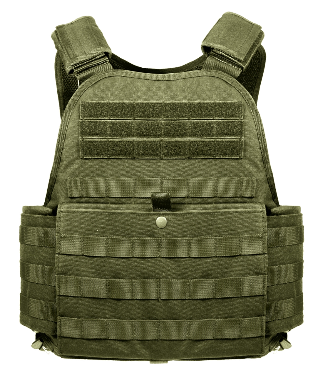 12470 Molle Plate Carrier Vest, Olive Drab - Regular