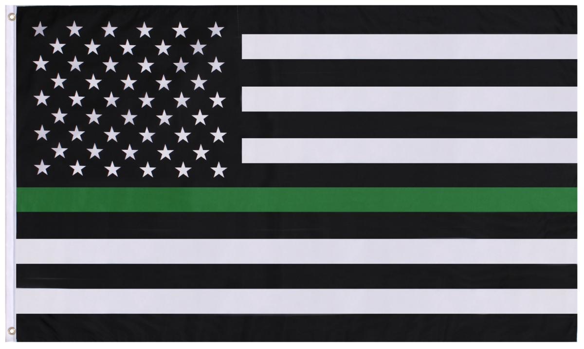 17585 Thin Green Line Flag