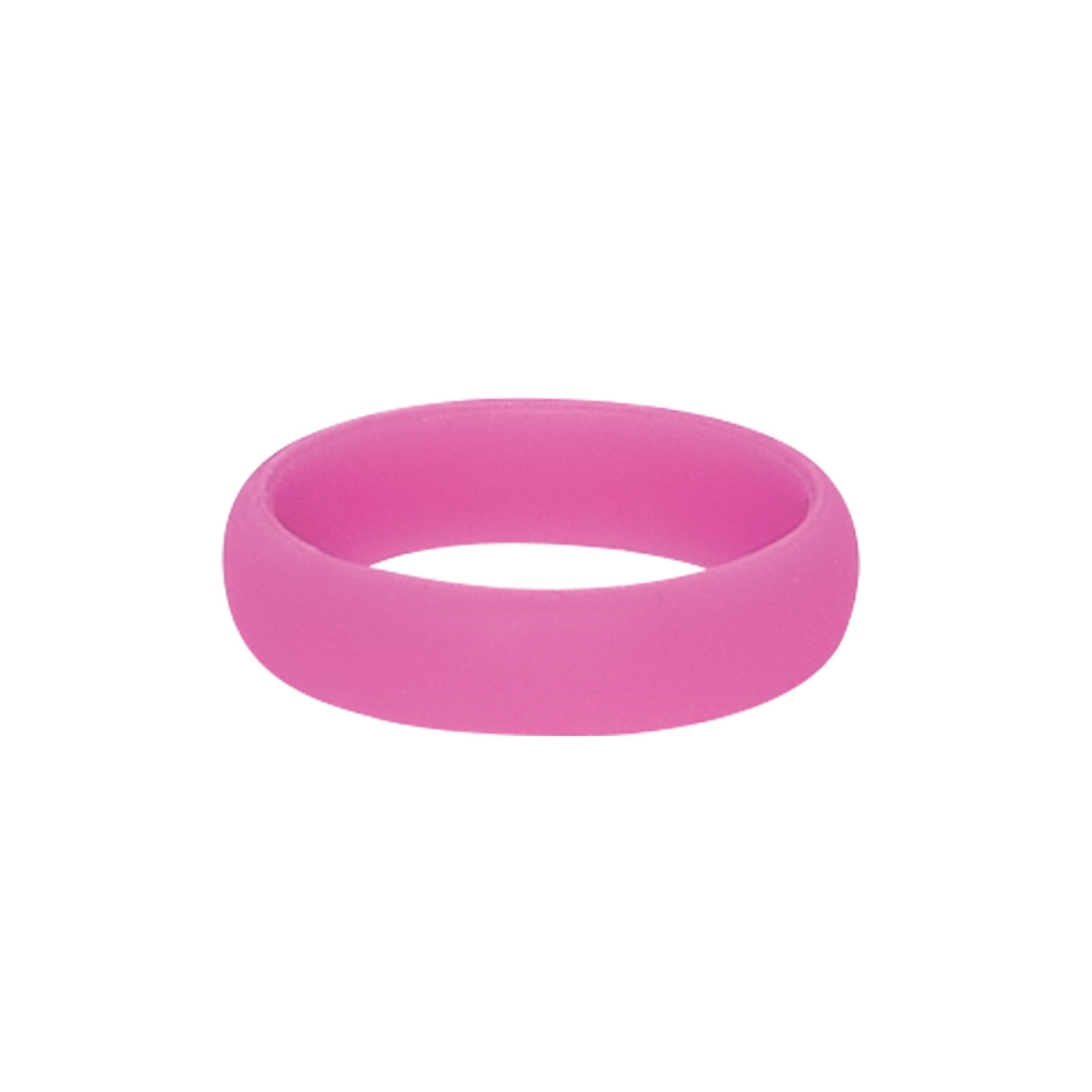 18608 Pink Silicone Military Rings - Size 10