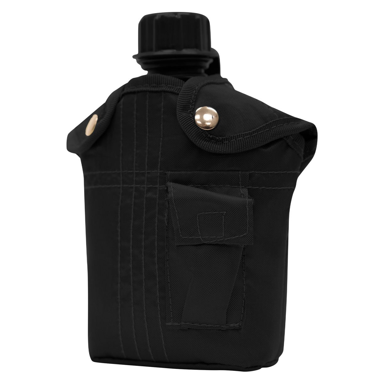 492 Canteen Kit with Cover & Aluminum Cup, Black - 3 Piece