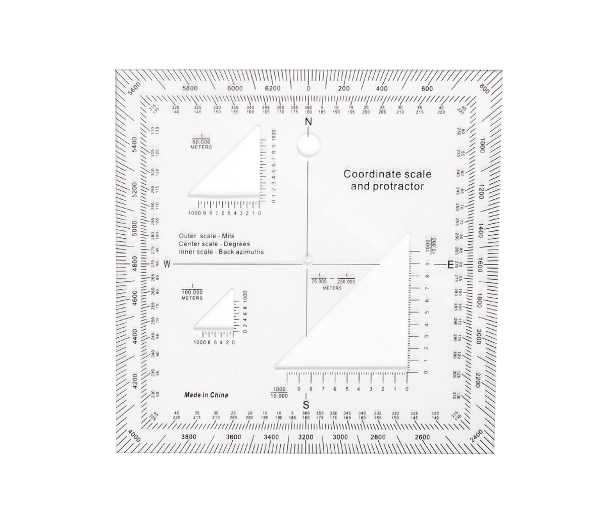12203 Coordinate Scale Protractor Compass