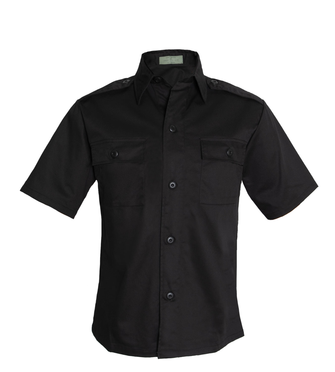 1748 Tactical Short Sleeve Shirt, Black - Medium