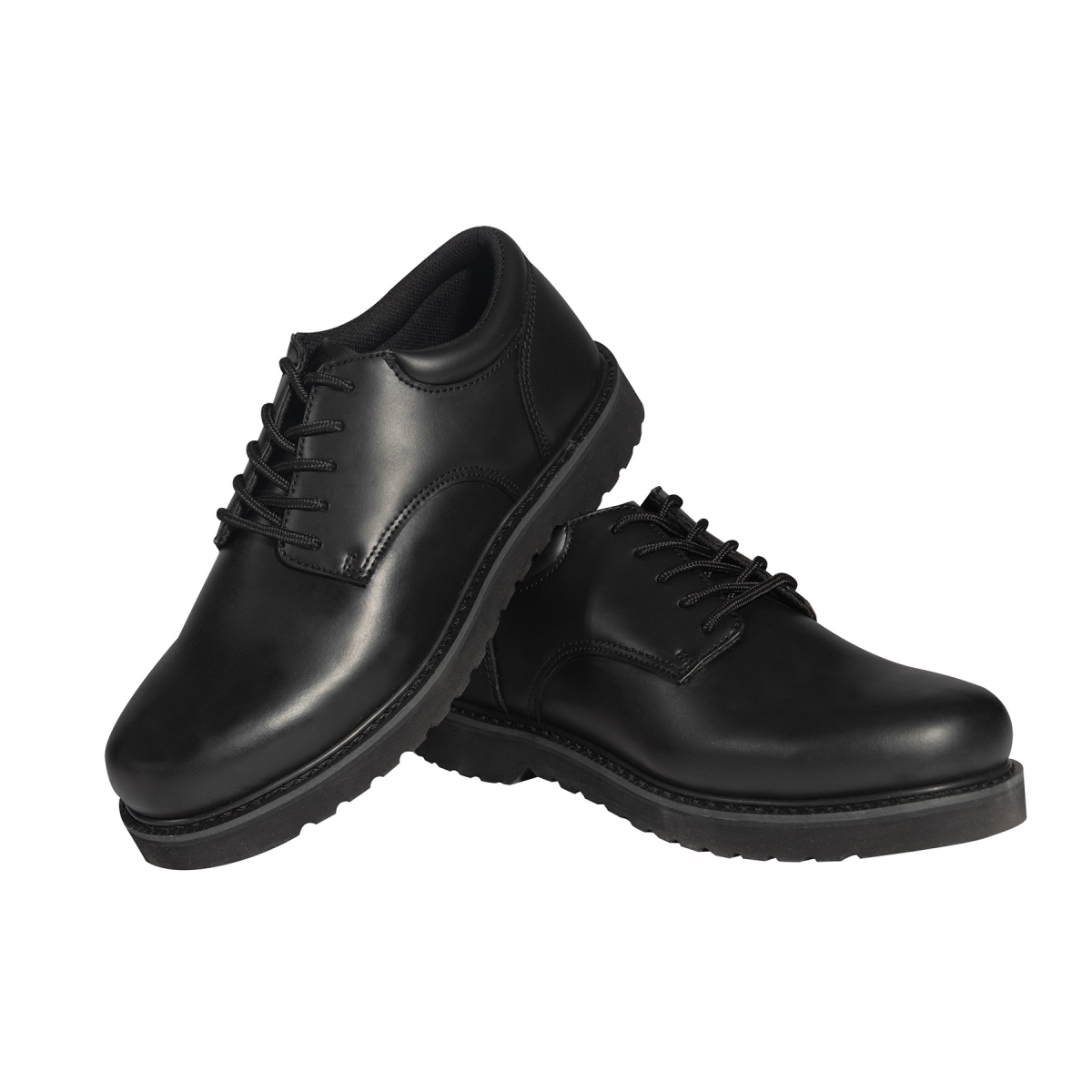 22246 Military Uniform Oxford with Work Soles, Black - Regular - Size 5
