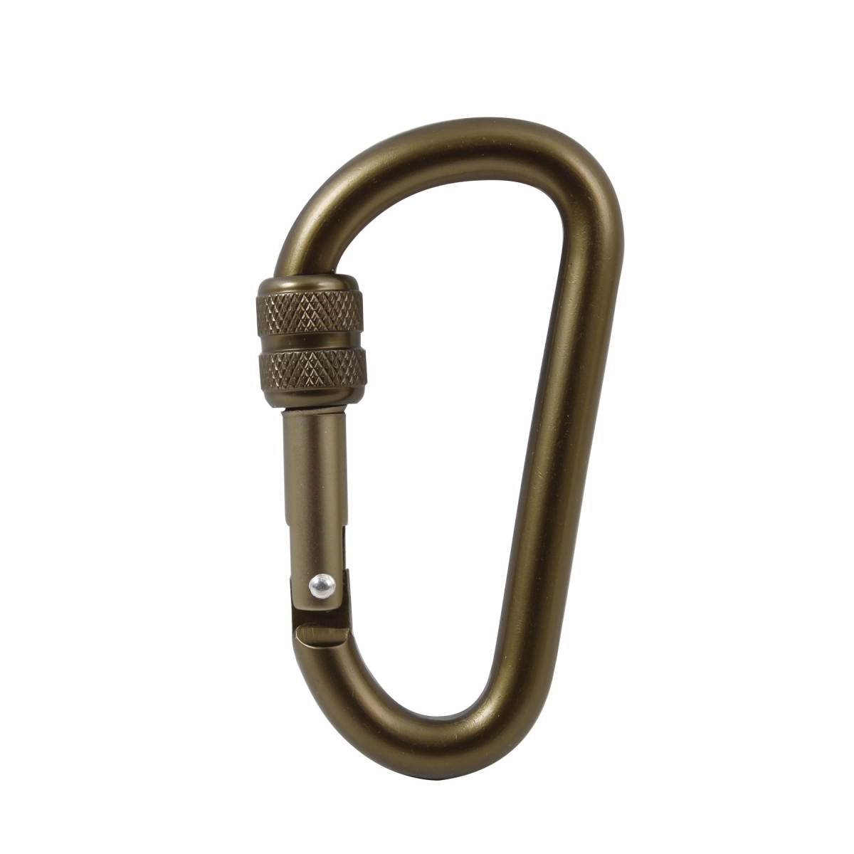 1059 80 mm Locking Carabiner Keychain, Coyote Brown