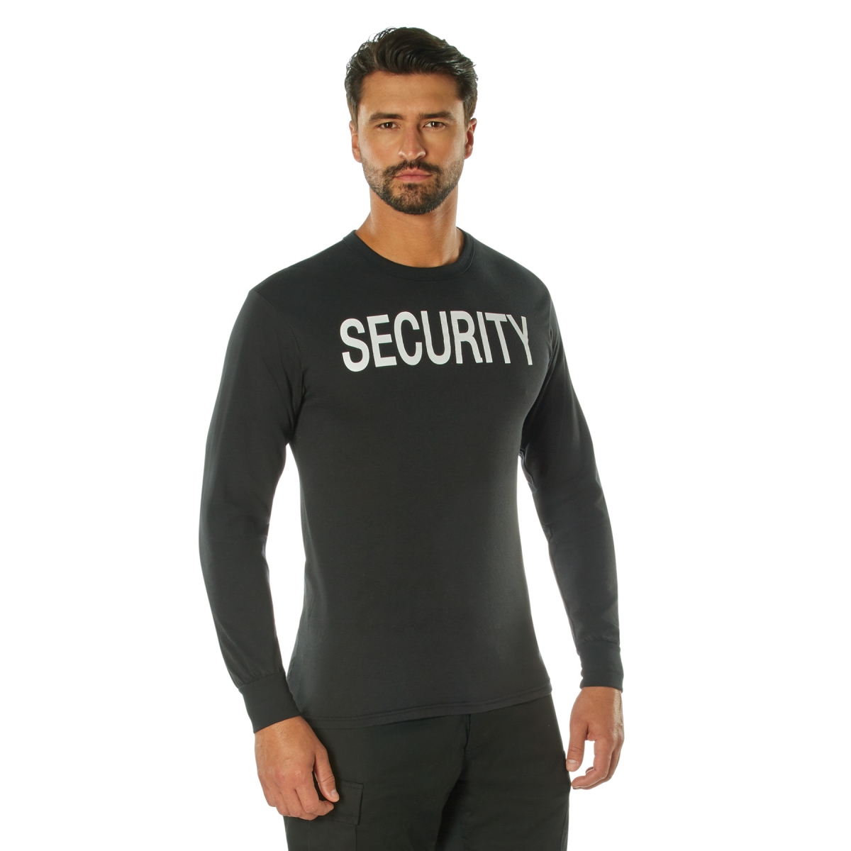 5947 Men 2-Sided Security Long Sleeve T-Shirt - Large