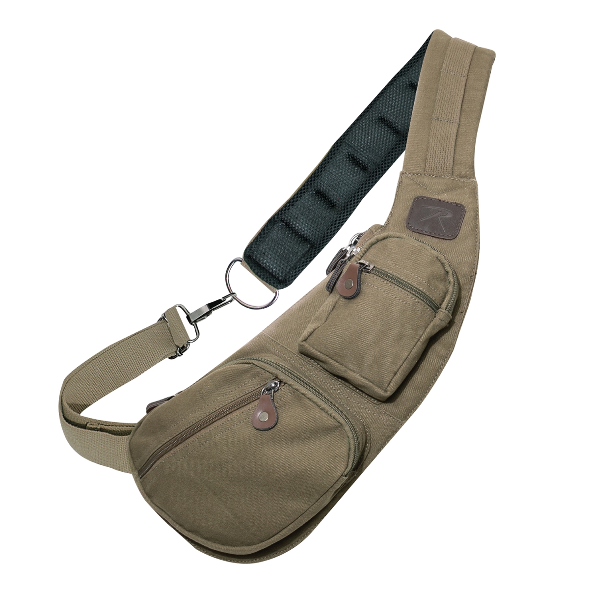 20288 Crossbody Canvas Sling Bag, Vintage Olive Drab