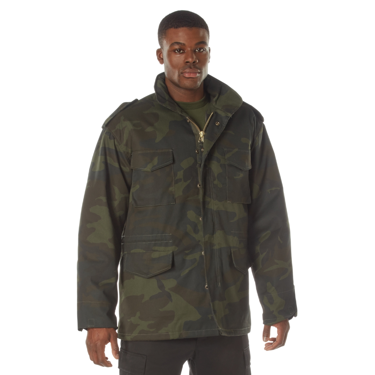 23302 Men M-65 Field Jacket, Midnight Woodland Camo - 2XL