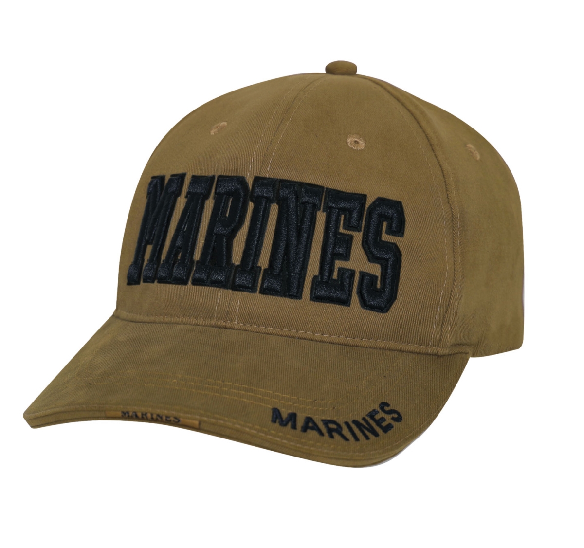 19047 Deluxe Marines Low Profile Insignia Cap, Coyote Brown