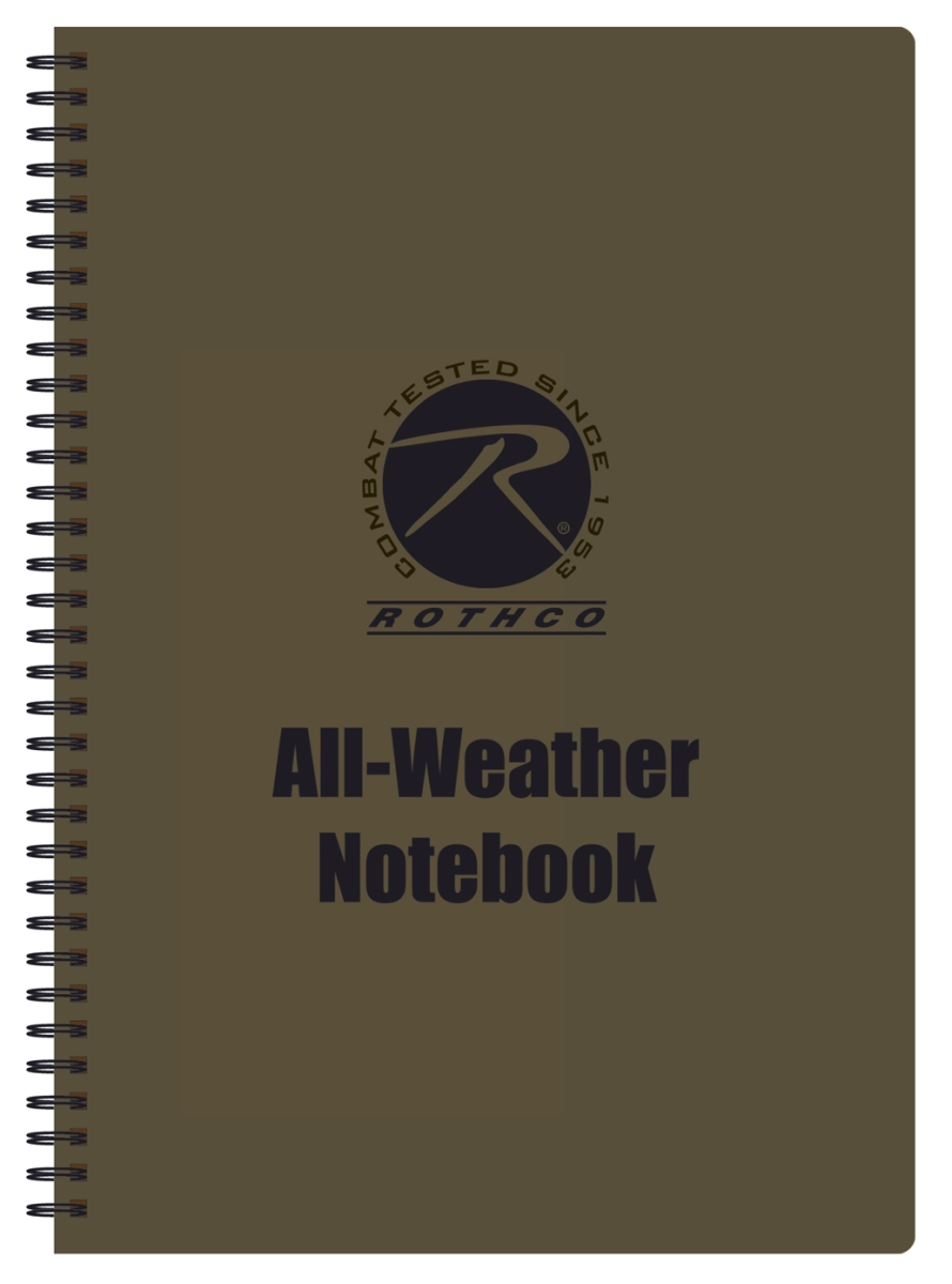 19052 All-Weather Waterproof Notebook, Coyote Brown - 3 x 5 in.