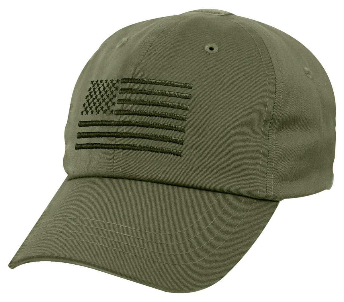 16785 Tactical Operator Caps with US Flag, Olive Drab