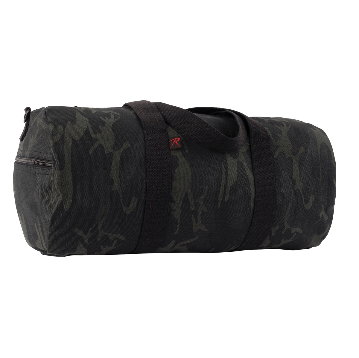 30182 Midnight Camo Canvas Shoulder Duffle Bag, Midnight Black Camo - 24 in.