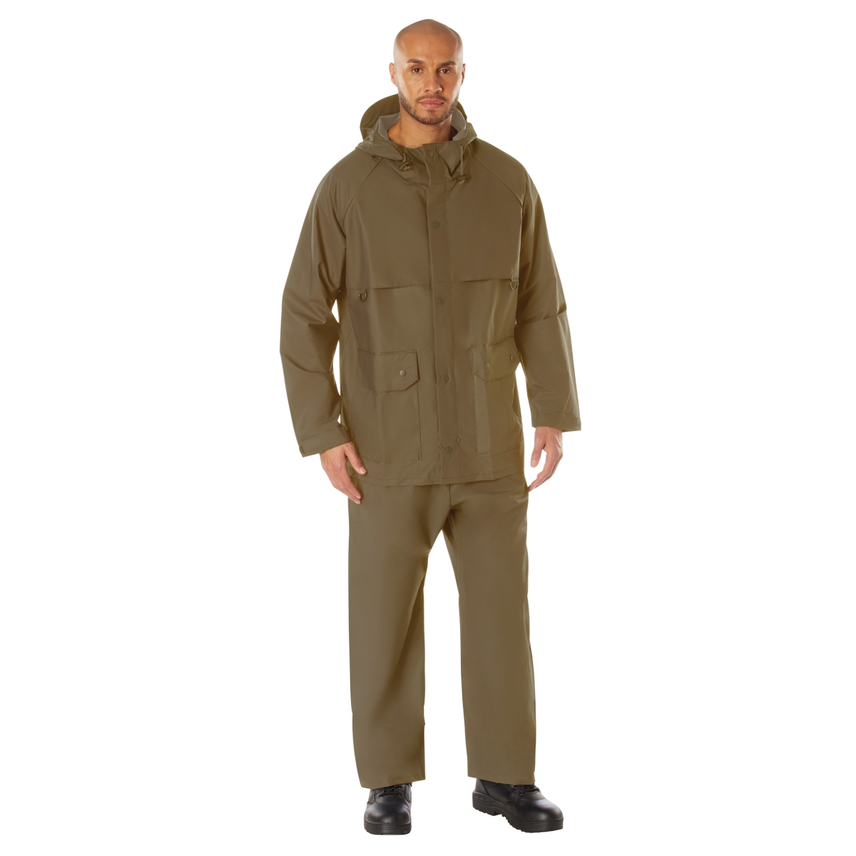 30600 2 Piece Microlite PVC Rainsuit, Coyote Brown - Large