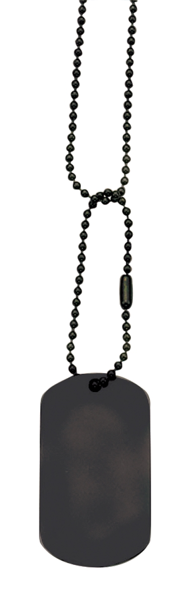 9625 Dog Tag Chain, Black