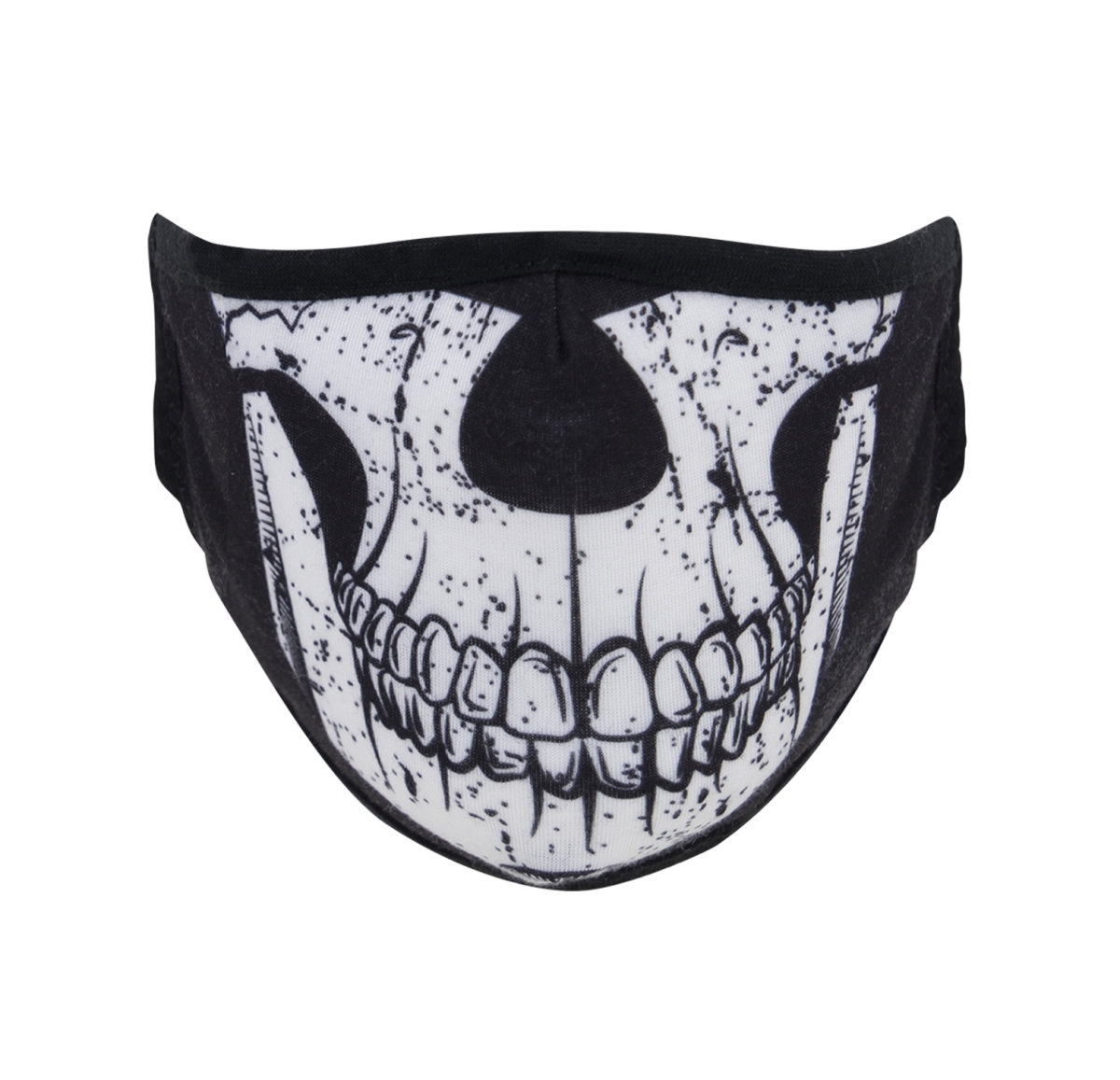 19807 Half Skull Reusable 3-Layer Polyester Face Mask - Large & Extra Large