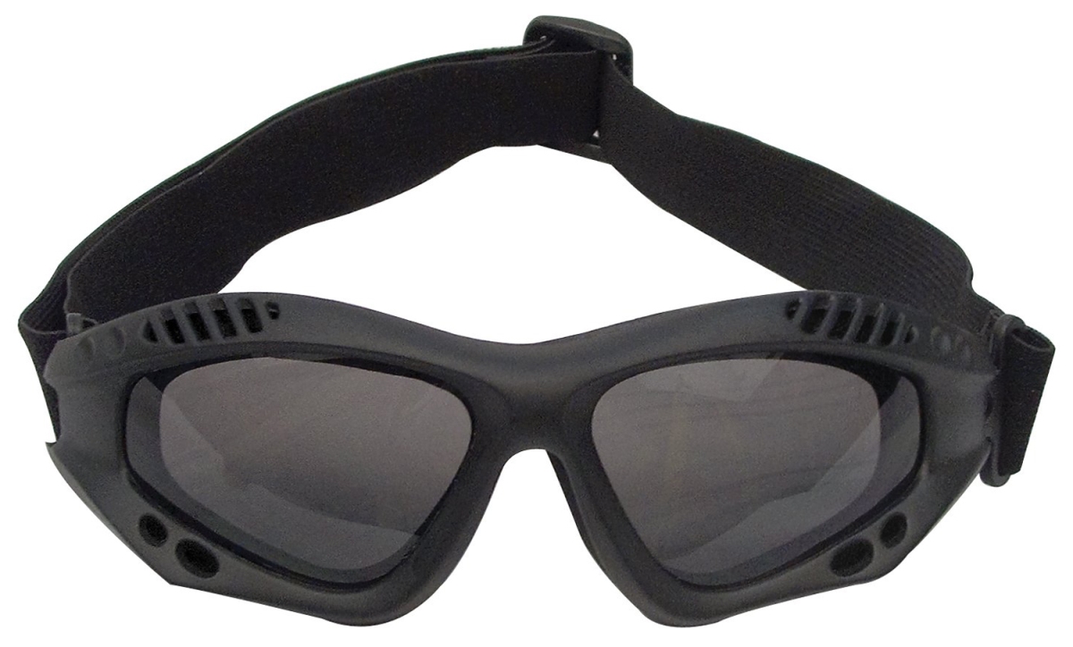 487 ANSI Rated Tactical Goggles Sunglasses, Black & Smoke