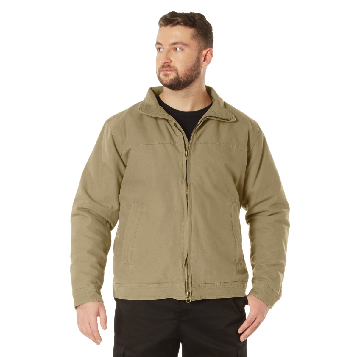 4900 Men Concealed Carry 3 Season Jacket, Khaki - 2XL