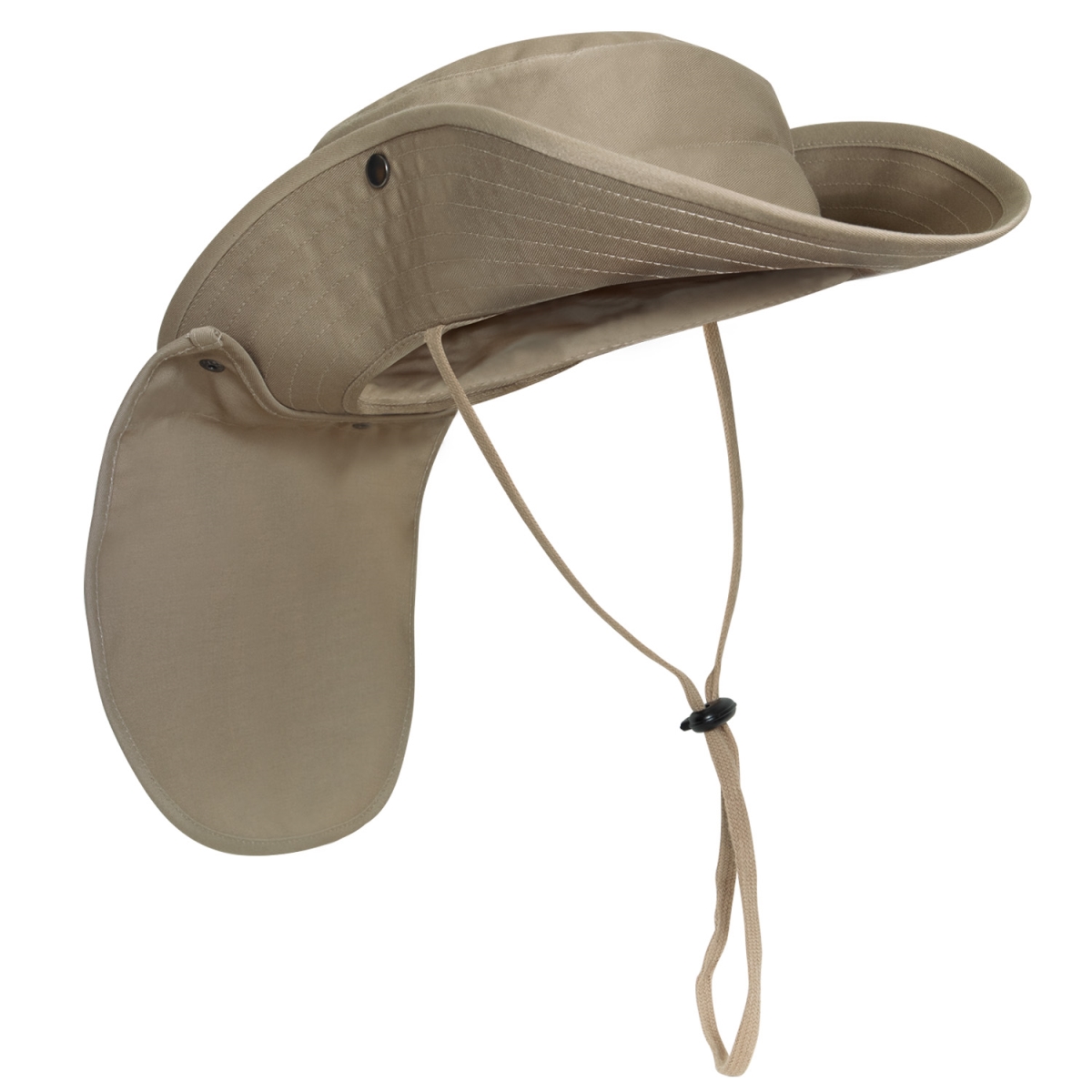 19099 Adjustable Boonie Hat with Neck Cover, Khaki