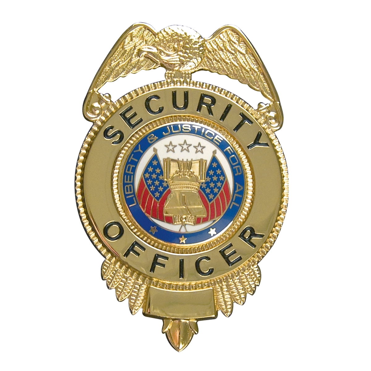 882 Security Officer Decal with Flags, Gold