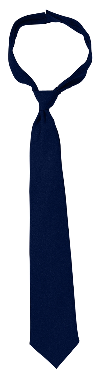 1735 Police Issue Hook-N-Loop Neckties, Navy Blue - 18 in. Length