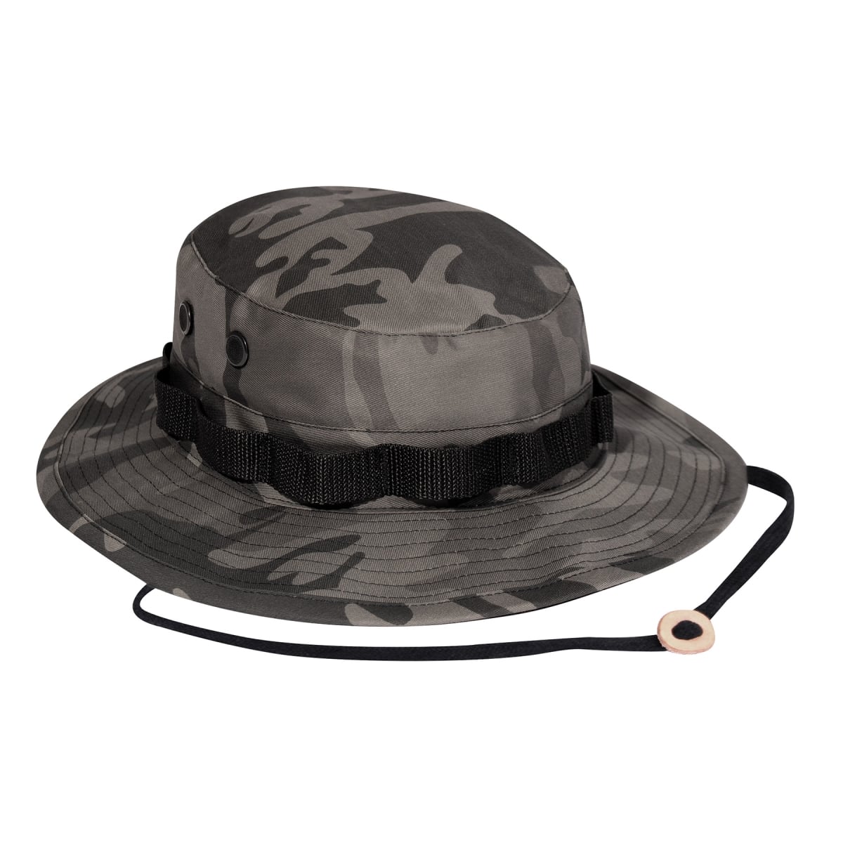 22025 Camo Boonie Hat, Black Camo - Size 7