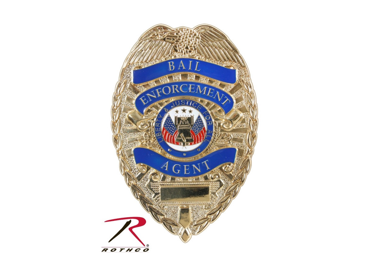 895 Deluxe Gold Bail Enforcement Agent Decal