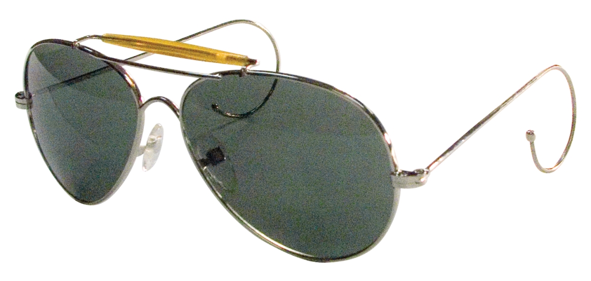117 Aviator Air Force Style Sunglasses, Green