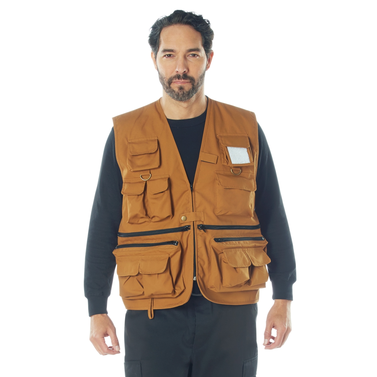 23588 Men Uncle Milty Travel Vest, Work Brown - Large