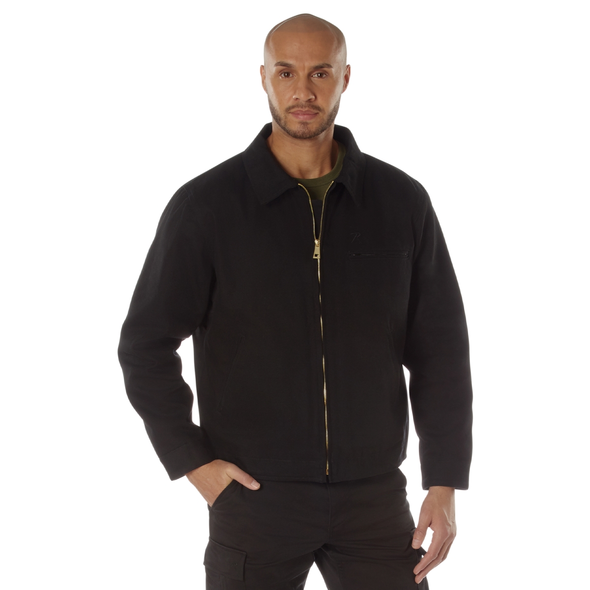 23697 Canvas Work Jacket, Black - Medium