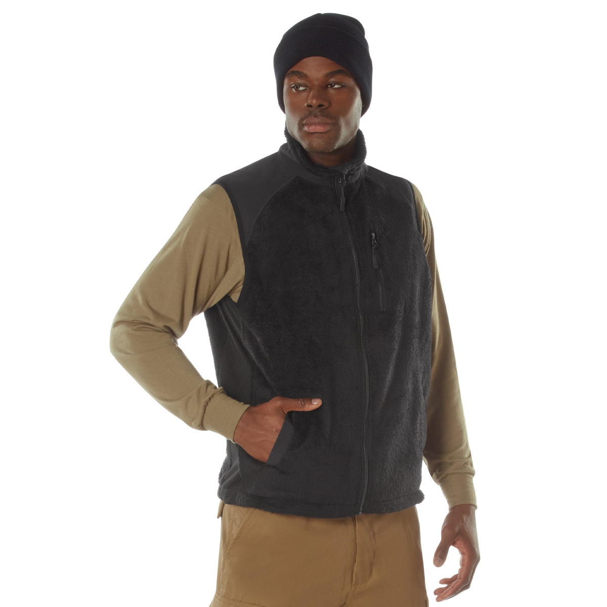 23741 E.C.W.C.S. Fleece Vest, Black - Extra Large