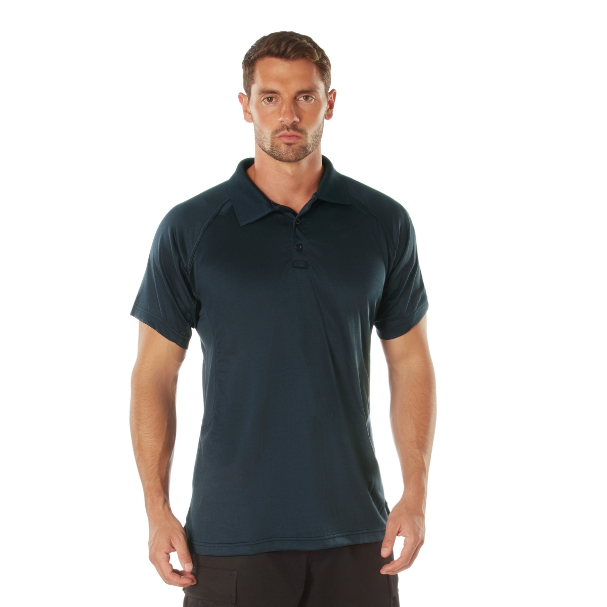 20332 On Duty Performance Polo Short Sleeve Shirt, Midnight Navy Blue - Extra Large