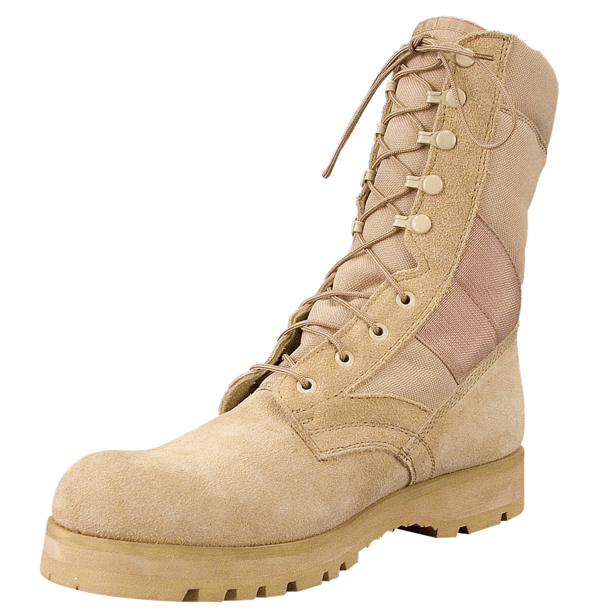 16880 8 in. Sierra Sole Tactical Boot, Desert Tan - Regular - Size 2
