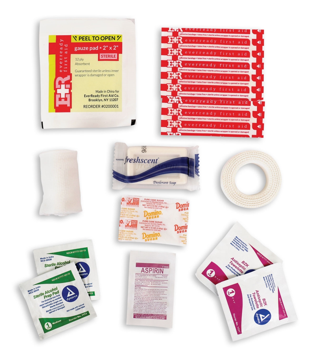 18569 Military Zipper Contents First Aid Kit