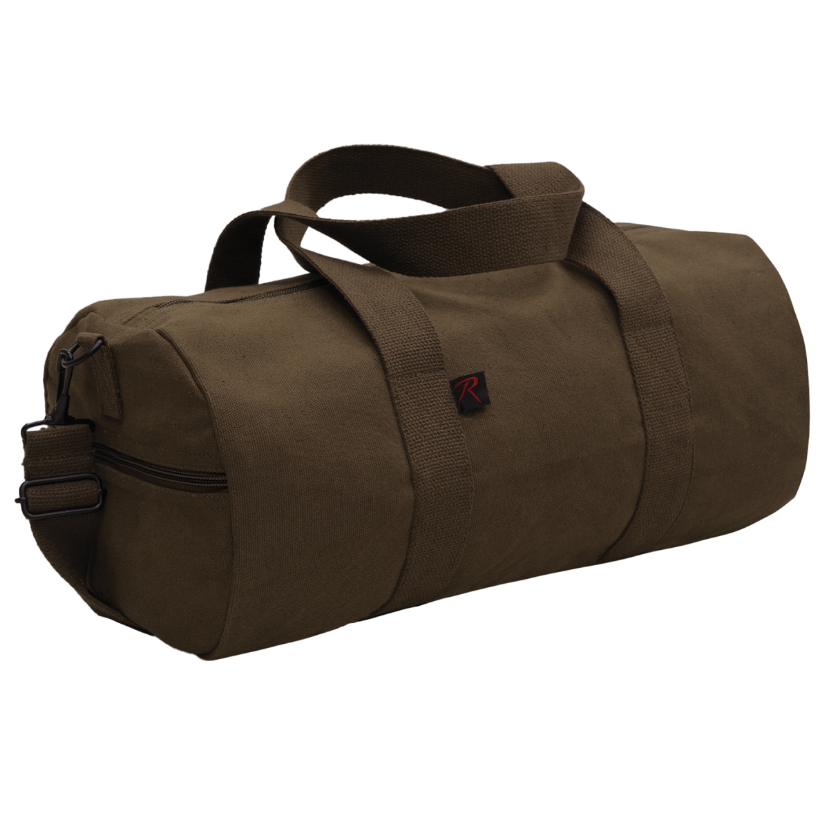 12627 Canvas Shoulder Duffle Bag, Earth Brown - 24 in.