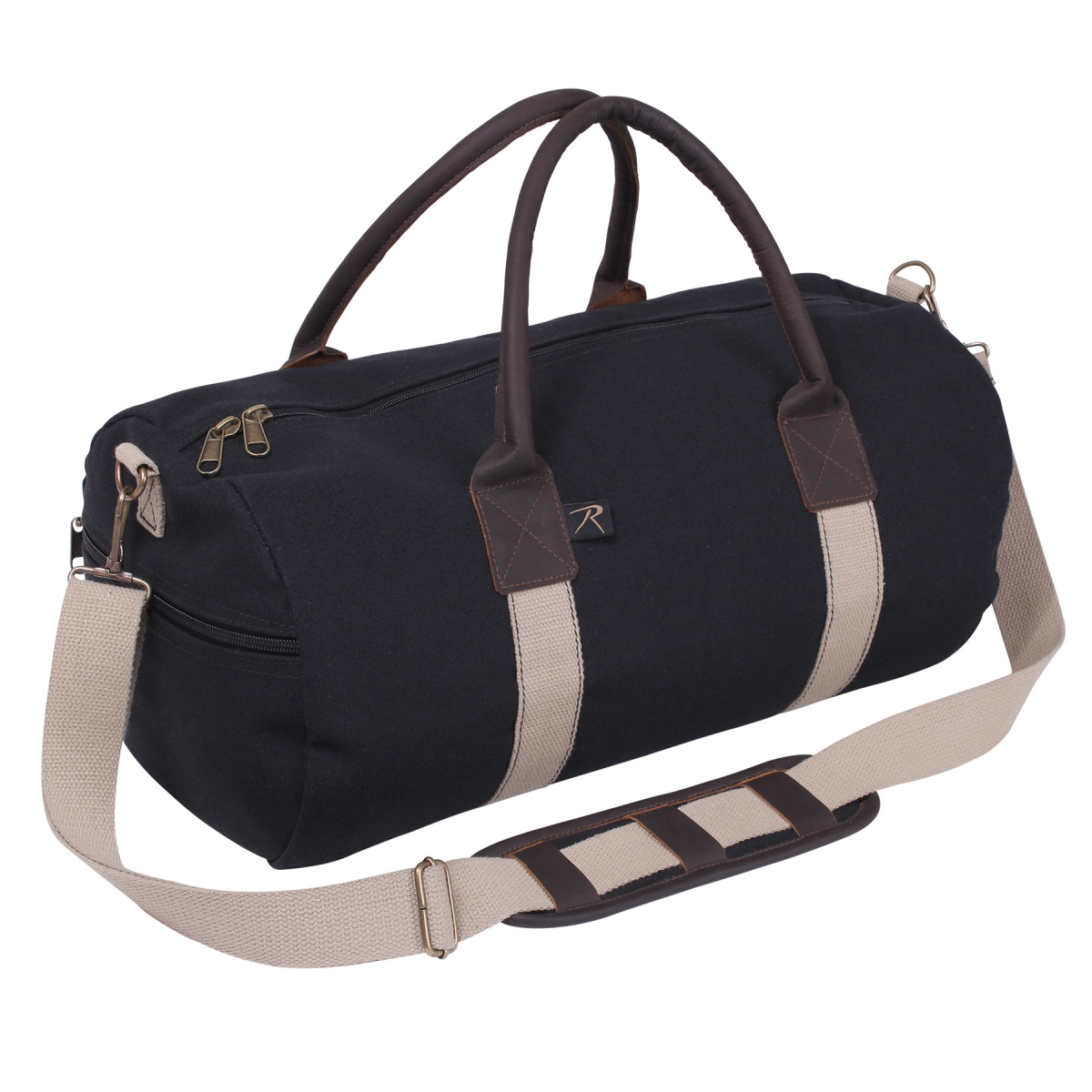 14871 Canvas & Leather Gym Duffle Bag