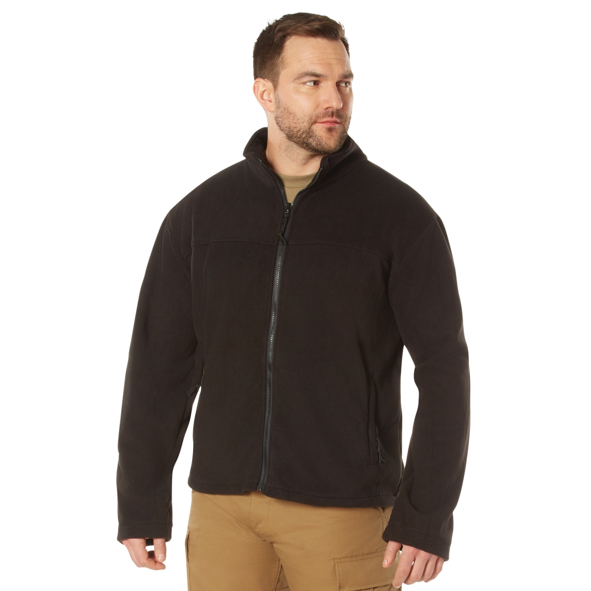 Mens 3-in-1 Soft Shell Jacket - Black - Large - Waterproof & Fleece Liner