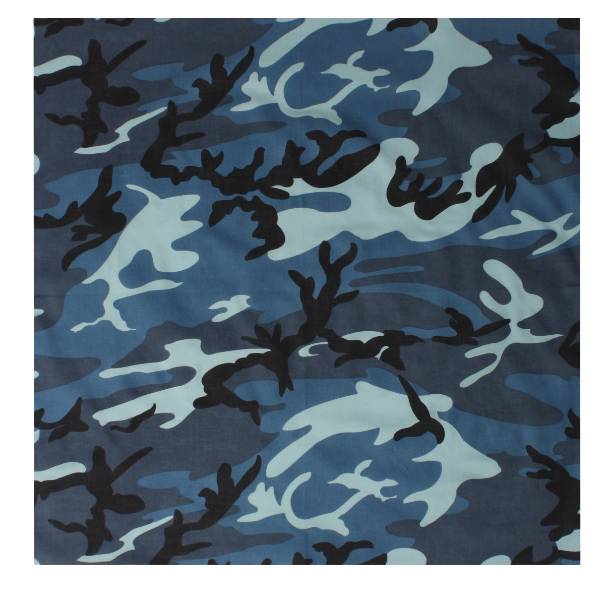 2826 Colored Bandana, Sky Blue Camo