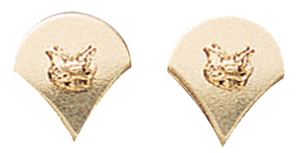 761 Spec-4 Polished Insignia, Gold