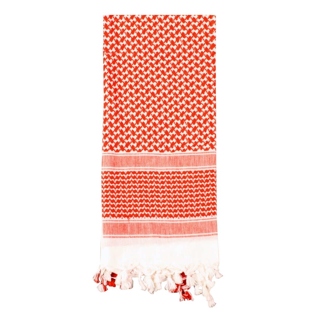 15337 Lightweight Shemagh Tactical Desert Keffiyeh Scarf, Red & White