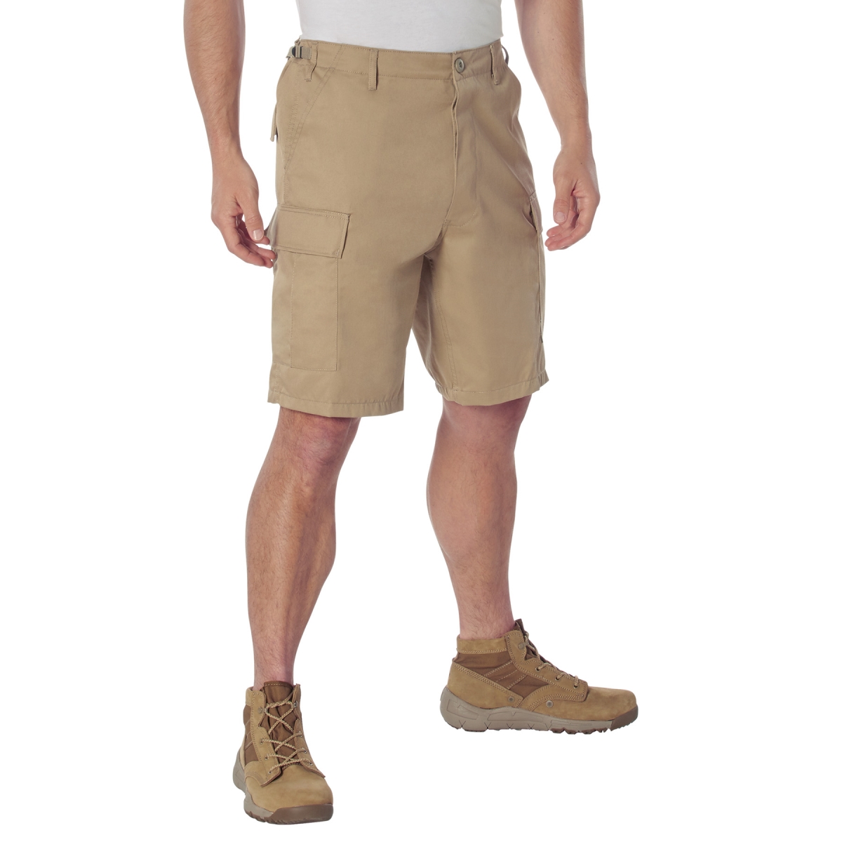 28755 Men Tactical Battle Dress Uniform Shorts, Khaki - Medium