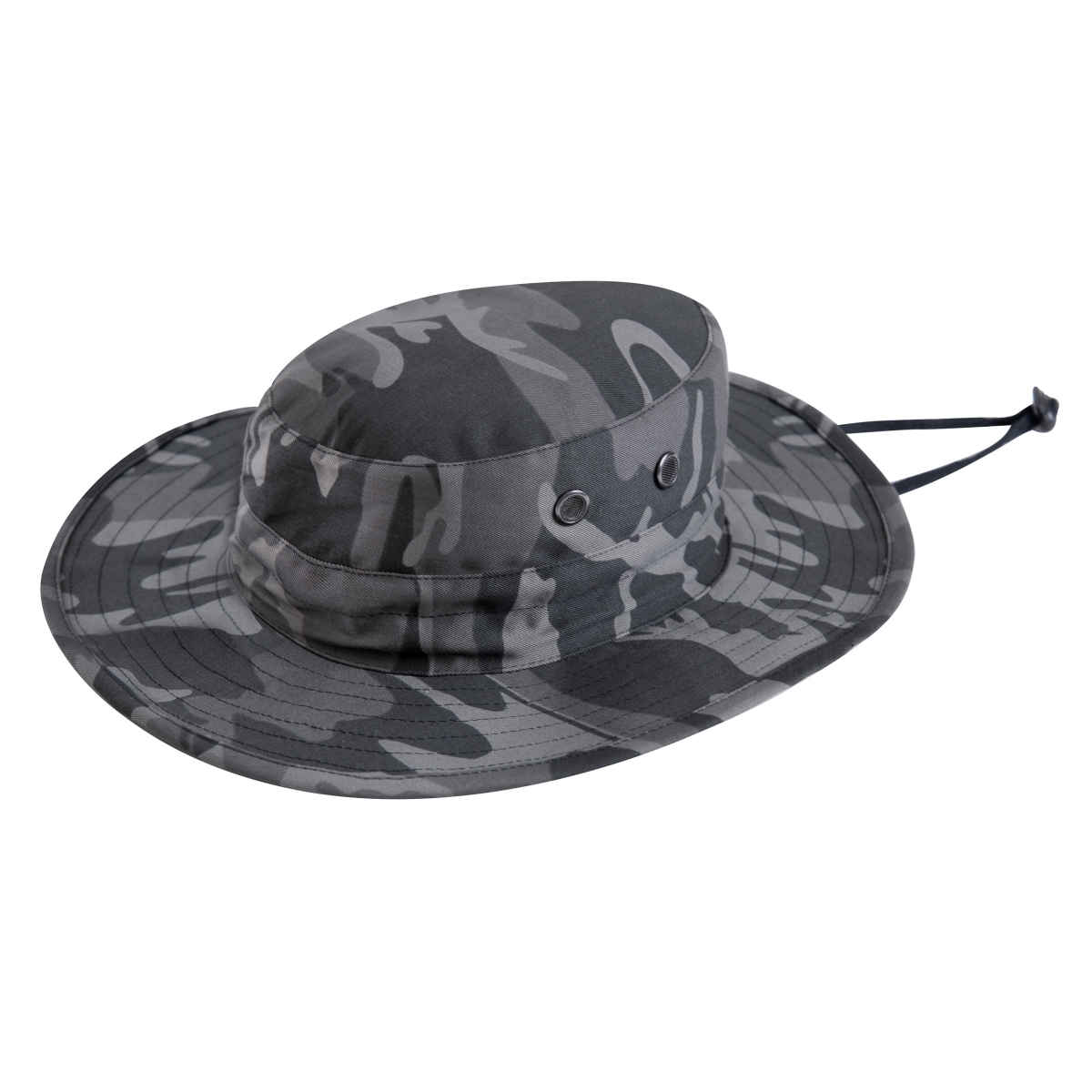 19269 Adjustable Boonie Hat, Black Camo