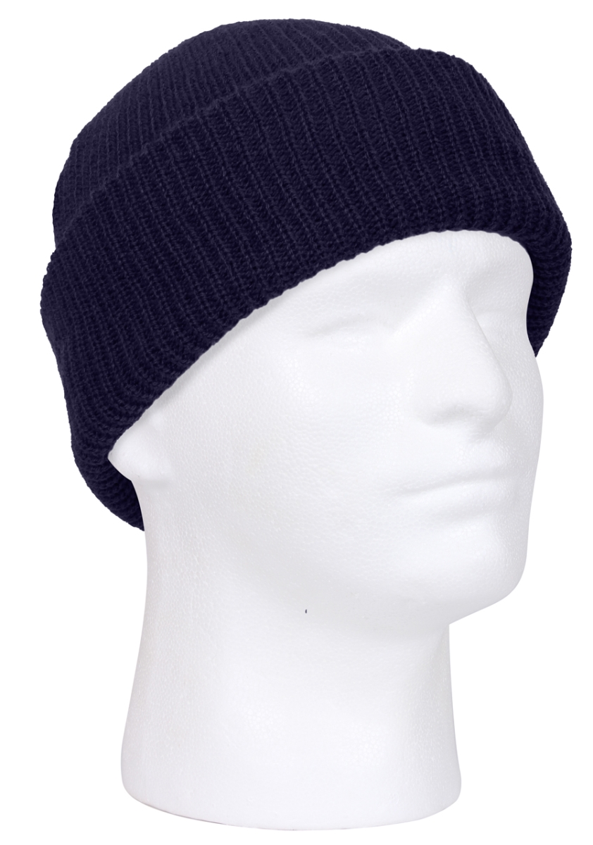 4953 Acrylic Watch Caps, Navy Blue
