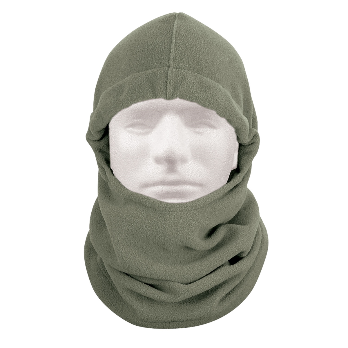5171 Polar Fleece Adjustable Balaclava Winter Hats, Foliage Green